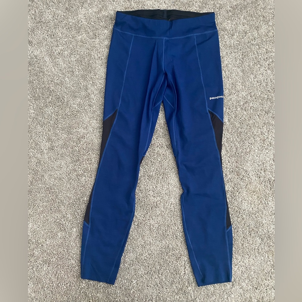 Blue Patagonia Running Leggings